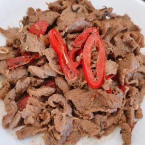 thịt cừu xào xả ớt